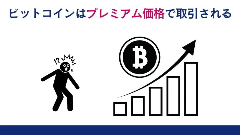 ビットコインはプレミアム価格で取引される