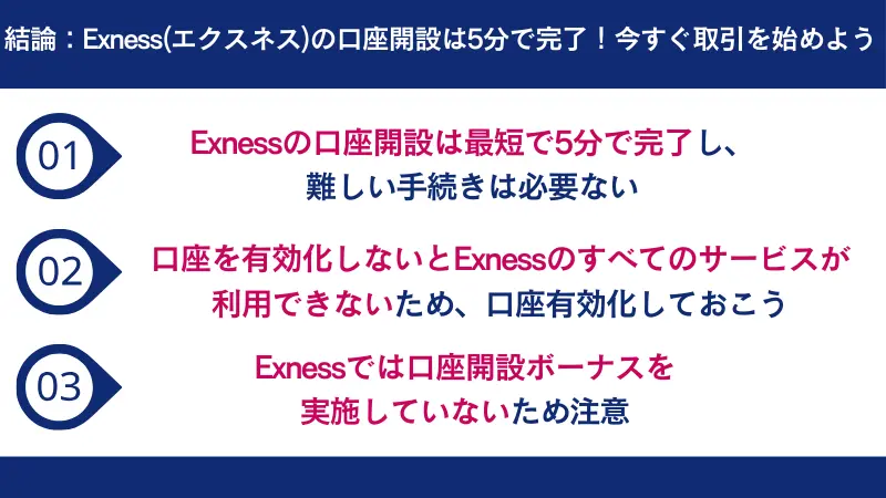 Exness(エクスネス)の口座開設は5分で完了！今すぐ取引を始めよう