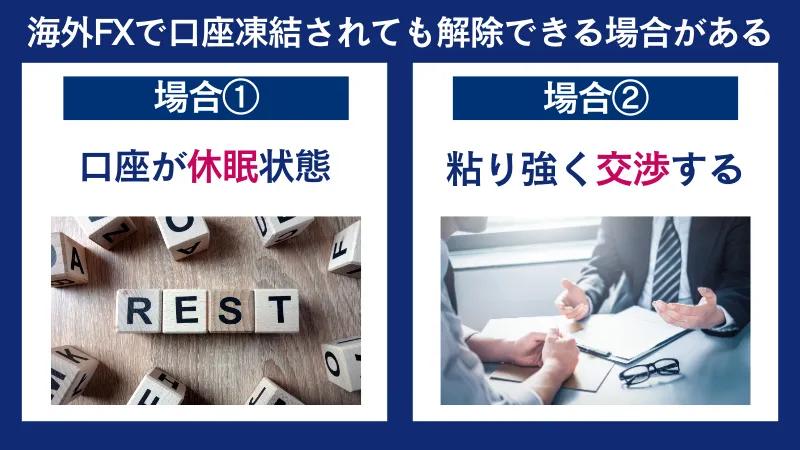 海外FXで口座凍結されても解除できる場合がある