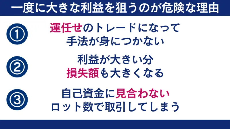 海外FXで一度に大きな利益を狙う理由