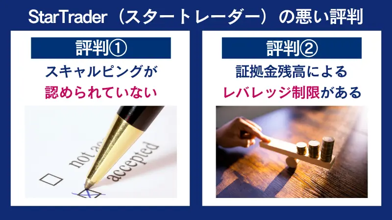 StarTrader(スタートレーダー)の悪い評判は、スキャルピングが認められていないなど